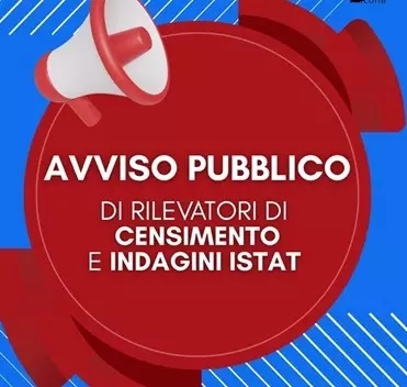 Avviso Pubblico per la Selezione di rilevatori Esterni per il Censimento Permanente della Popolazione 2026